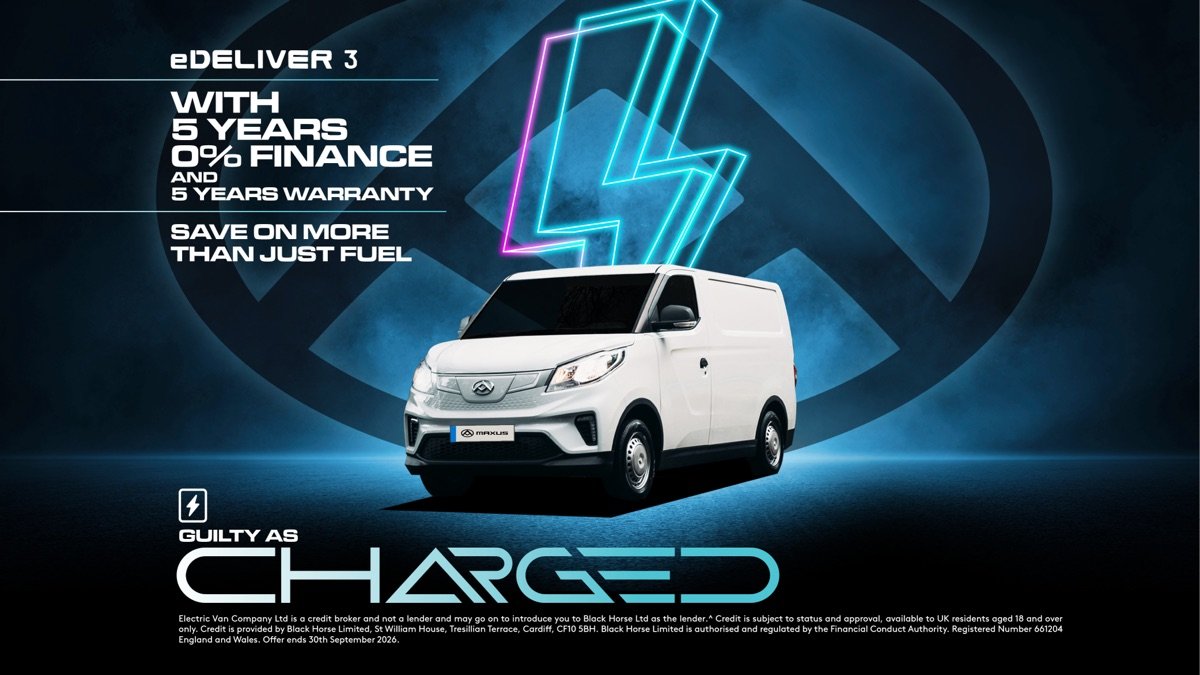 Maxus eDeliver 3 with 5 years 0% finance and 5 years warranty — Guilty as Charged