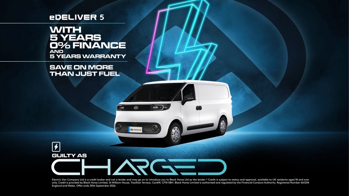 Maxus eDeliver 5 with 5 years 0% finance and 5 years warranty — Guilty as Charged