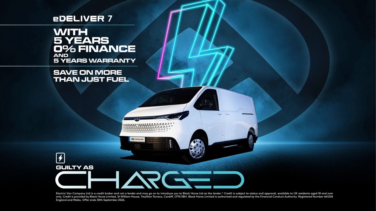 Maxus eDeliver 7 with 5 years 0% finance and 5 years warranty — Guilty as Charged