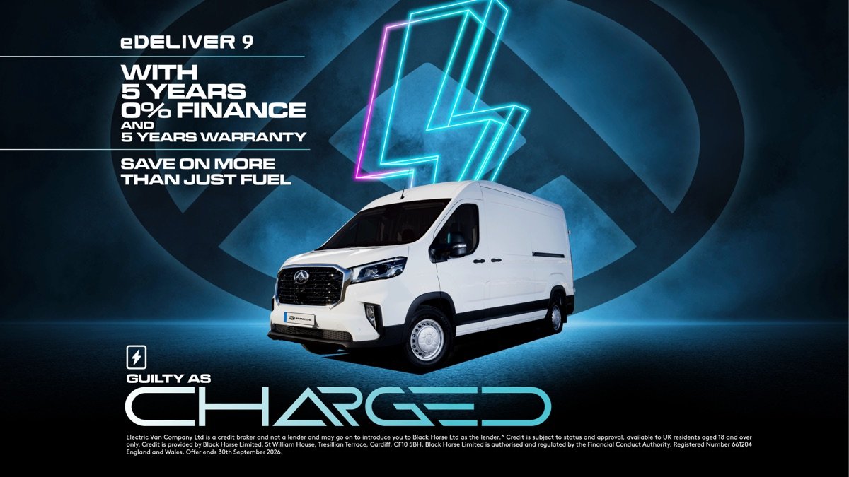 Maxus eDeliver 9 with 5 years 0% finance and 5 years warranty — Guilty as Charged